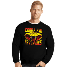 Load image into Gallery viewer, Secret_Shirts Crewneck Sweater, Unisex / Small / Black Never Dies