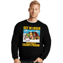 Load image into Gallery viewer, Daily_Deal_Shirts Crewneck Sweater, Unisex / Small / Black Prison Escape