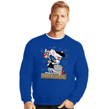 Load image into Gallery viewer, Daily_Deal_Shirts Crewneck Sweater, Unisex / Small / Royal Blue Narf Busters