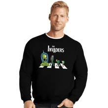 Load image into Gallery viewer, Shirts Crewneck Sweater, Unisex / Small / Black The Invaders