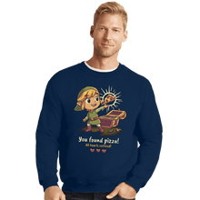 Load image into Gallery viewer, Daily_Deal_Shirts Crewneck Sweater, Unisex / Small / Navy Legendary Pizza

