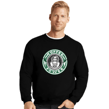 Load image into Gallery viewer, Daily_Deal_Shirts Crewneck Sweater, Unisex / Small / Black It's Coffee Time
