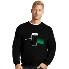 Load image into Gallery viewer, Daily_Deal_Shirts Crewneck Sweater, Unisex / Small / Black Dark Side Of The Pint