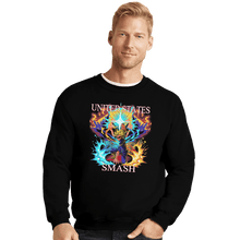 Load image into Gallery viewer, Shirts Crewneck Sweater, Unisex / Small / Black US Smash