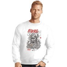 Load image into Gallery viewer, Shirts Crewneck Sweater, Unisex / Small / White Gundam Ink