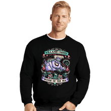 Load image into Gallery viewer, Daily_Deal_Shirts Crewneck Sweater, Unisex / Small / Black Villains Unite Ursula