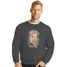Load image into Gallery viewer, Shirts Crewneck Sweater, Unisex / Small / Charcoal In Power We Trust