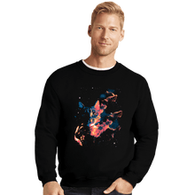 Load image into Gallery viewer, Daily_Deal_Shirts Crewneck Sweater, Unisex / Small / Black Cat Pillars Of Creation