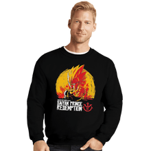 Load image into Gallery viewer, Shirts Crewneck Sweater, Unisex / Small / Black Saiyan Prince Redemption