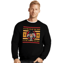 Load image into Gallery viewer, Secret_Shirts Crewneck Sweater, Unisex / Small / Black Eye Of The Tiger