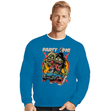 Load image into Gallery viewer, Shirts Crewneck Sweater, Unisex / Small / Sapphire Party On
