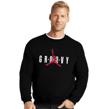 Load image into Gallery viewer, Shirts Crewneck Sweater, Unisex / Small / Black Ash Groovy