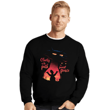 Load image into Gallery viewer, Daily_Deal_Shirts Crewneck Sweater, Unisex / Small / Black Inner Peace