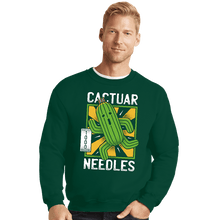 Load image into Gallery viewer, Shirts Crewneck Sweater, Unisex / Small / Forest Cactuar