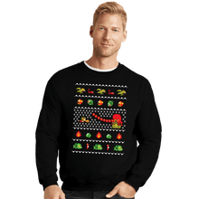 Load image into Gallery viewer, Shirts Crewneck Sweater, Unisex / Small / Black Alex Kidd In Christmas World