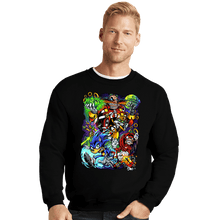 Load image into Gallery viewer, Last_Chance_Shirts Crewneck Sweater, Unisex / Small / Black Robotnik VS Sonic