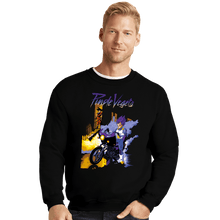 Load image into Gallery viewer, Shirts Crewneck Sweater, Unisex / Small / Black Purple Vegeta