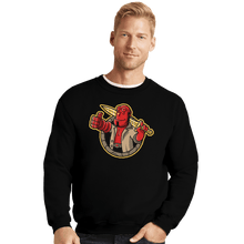 Load image into Gallery viewer, Shirts Crewneck Sweater, Unisex / Small / Black The Right Hand Of Approval