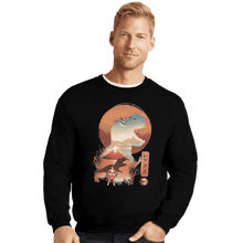 Load image into Gallery viewer, Shirts Crewneck Sweater, Unisex / Small / Black Red Ranger Ukiyoe