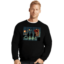 Load image into Gallery viewer, Secret_Shirts Crewneck Sweater, Unisex / Small / Black Chaotic Ending!