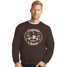 Load image into Gallery viewer, Shirts Crewneck Sweater, Unisex / Small / Dark Chocolate Captain Chunk