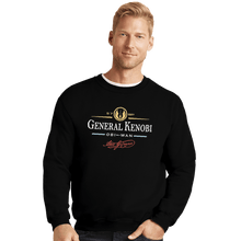 Load image into Gallery viewer, Shirts Crewneck Sweater, Unisex / Small / Black General Kenobi