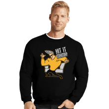 Load image into Gallery viewer, Daily_Deal_Shirts Crewneck Sweater, Unisex / Small / Black Hit It Mama
