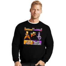 Load image into Gallery viewer, Shirts Crewneck Sweater, Unisex / Small / Black Goku VS Frieza