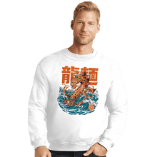 Load image into Gallery viewer, Daily_Deal_Shirts Crewneck Sweater, Unisex / Small / White Ramen Dragon