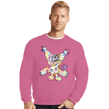 Load image into Gallery viewer, Shirts Crewneck Sweater, Unisex / Small / Azalea Magical Silhouettes - Gatomon