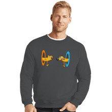Load image into Gallery viewer, Shirts Crewneck Sweater, Unisex / Small / Charcoal Finally We Meet