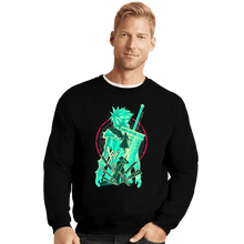Load image into Gallery viewer, Daily_Deal_Shirts Crewneck Sweater, Unisex / Small / Black Midgar&#39;s Maverick
