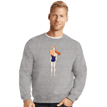 Load image into Gallery viewer, Shirts Crewneck Sweater, Unisex / Small / Sports Grey Shrimp On The Barbie