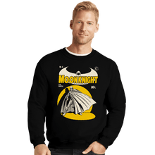 Load image into Gallery viewer, Daily_Deal_Shirts Crewneck Sweater, Unisex / Small / Black Moon Knight Comics