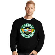 Load image into Gallery viewer, Daily_Deal_Shirts Crewneck Sweater, Unisex / Small / Black Kingston Falls Coffee