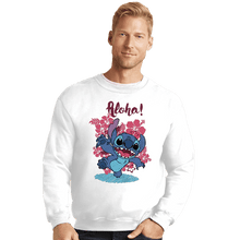 Load image into Gallery viewer, Shirts Crewneck Sweater, Unisex / Small / White Aloha 626!