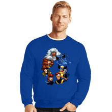 Load image into Gallery viewer, Daily_Deal_Shirts Crewneck Sweater, Unisex / Small / Royal Blue X-Men 30th