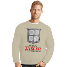 Load image into Gallery viewer, Shirts Crewneck Sweater, Unisex / Small / Sand The Legend Of Jaeger