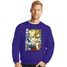 Load image into Gallery viewer, Daily_Deal_Shirts Crewneck Sweater, Unisex / Small / Violet Mirai Trunks