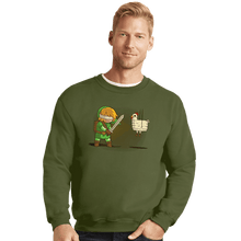 Load image into Gallery viewer, Shirts Crewneck Sweater, Unisex / Small / Military Green Hylian Pinata
