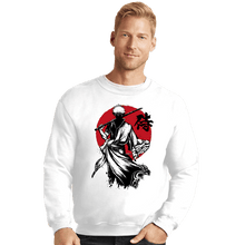 Load image into Gallery viewer, Daily_Deal_Shirts Crewneck Sweater, Unisex / Small / White Gintoki Sumi-e