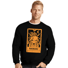 Load image into Gallery viewer, Daily_Deal_Shirts Crewneck Sweater, Unisex / Small / Black Nanaki Tarot Card