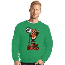 Load image into Gallery viewer, Daily_Deal_Shirts Crewneck Sweater, Unisex / Small / Irish Green Little Ewoks