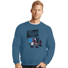 Load image into Gallery viewer, Shirts Crewneck Sweater, Unisex / Small / Indigo Blue School Of Villains