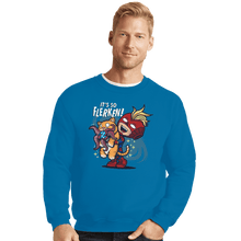 Load image into Gallery viewer, Shirts Crewneck Sweater, Unisex / Small / Sapphire It's So Flerken