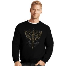 Load image into Gallery viewer, Sold_Out_Shirts Crewneck Sweater, Unisex / Small / Black Hero Sword