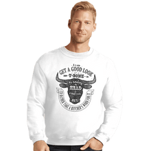 Load image into Gallery viewer, Shirts Crewneck Sweater, Unisex / Small / White T-Bone