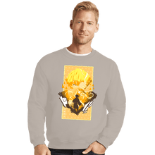 Load image into Gallery viewer, Shirts Crewneck Sweater, Unisex / Small / Sand Thunder Breathing