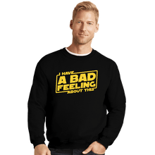Load image into Gallery viewer, Secret_Shirts Crewneck Sweater, Unisex / Small / Black Here We Go Again