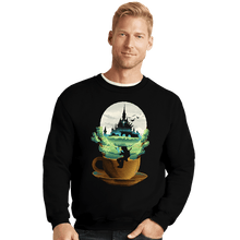 Load image into Gallery viewer, Secret_Shirts Crewneck Sweater, Unisex / Small / Black Hyrule's Coffee